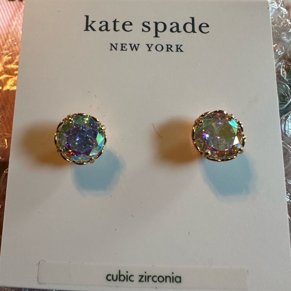 NWT Kate Spade New York Aurora Crystal Stud Earrings